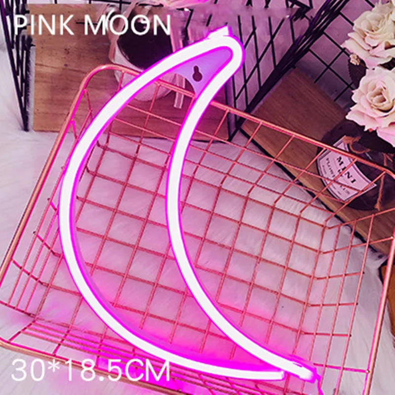 Креативный светодиодный неоновый светильник с разноцветными радужными звездами