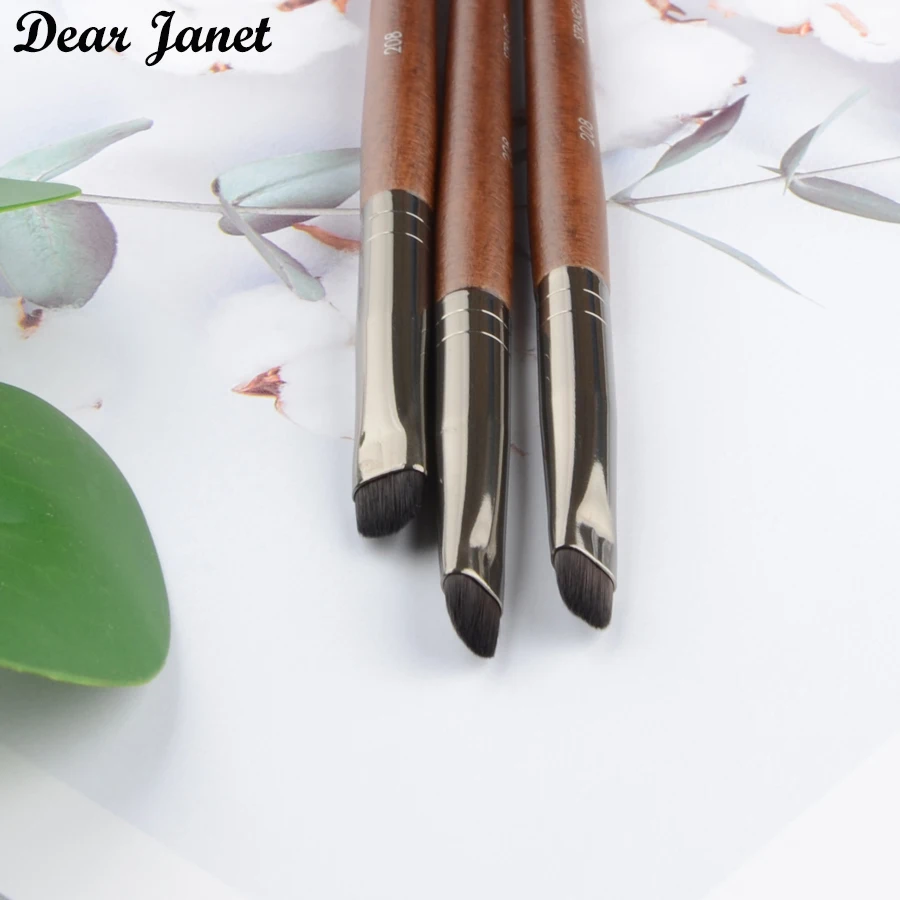 1 шт. Кисточки для макияжа #208 подводка глаз маленькая кисть из натурального