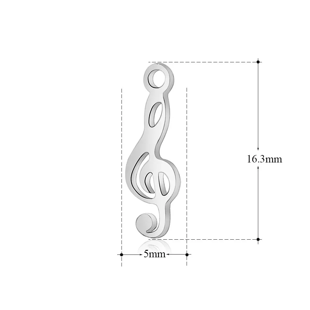 Wholesale Bike Music Note Charm: Set of 10 Sea Shell Conch DIY Charms Made with 100% Real 316 Stainless Steel that Never Tarnishes image 4