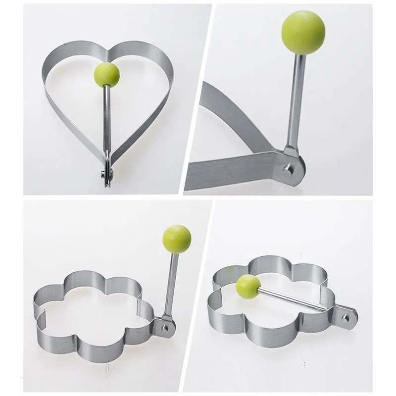 5 видов жареный яичный лед шейпер форма для омлета из нержавеющей стали жарки яиц