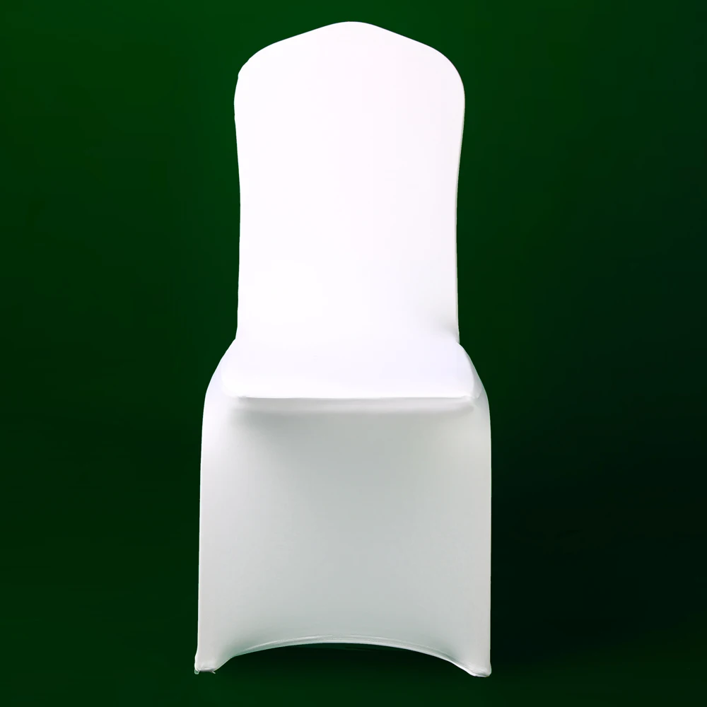 50/100 шт лайкра белая свадебная чехол для кресла спандекс гостиницы