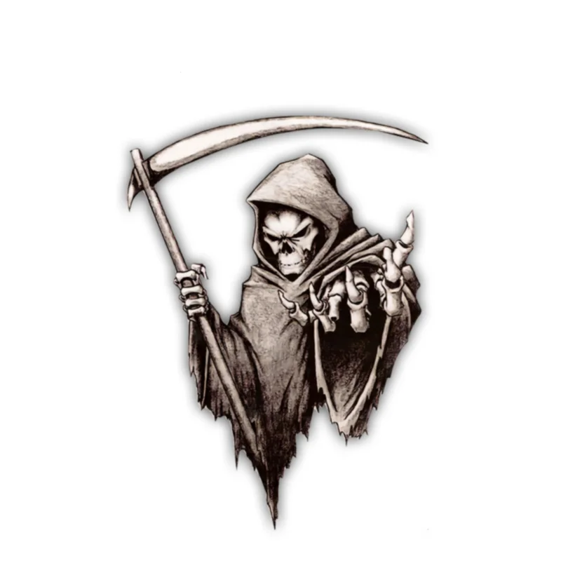 

Jump Time 13cm Graphic Effects Funny Decal Vinyl grim Reaper Stickers Car Styling Waterproof Laptop Motor Car Accessories