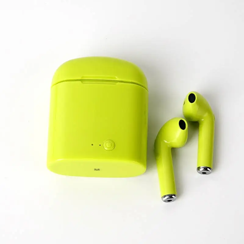 yellow I7s tws беспроводные bluetooth наушники redmi airdots наушники-вкладыши pods игровая гарнитура беспроводные наушники Bluetooth для apple xiaomi - Цвет: yellow