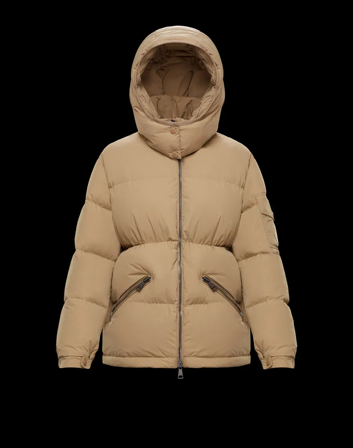 

Женский теплый пуховик на завязках, однотонный пуховик с капюшоном, Осень-зима