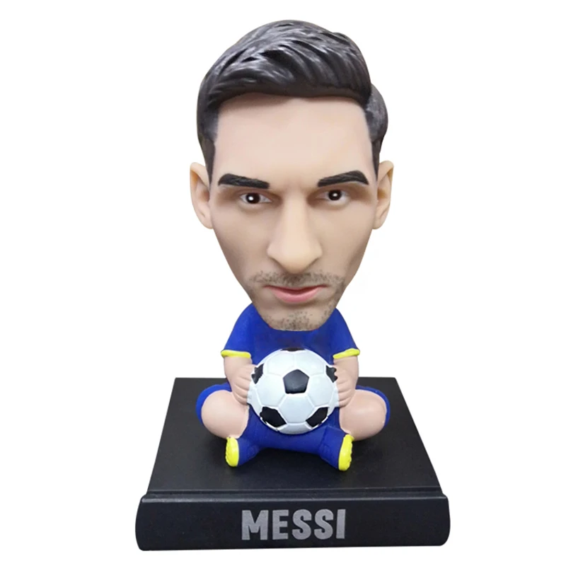 Футбольная звезда игрушки Экологичные ПВХ украшение автомобиля качающаяся