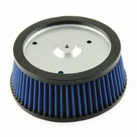 motorcycle air filter blue high flow air cleaner intake air cleaner kit for harley davidson flhr flhrc flhrci road king classic