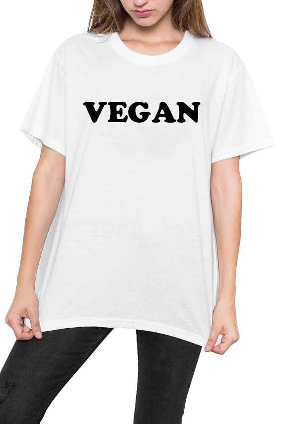 Футболка женская веганская в стиле Харадзюку Топ большого размера рубашка топ на
