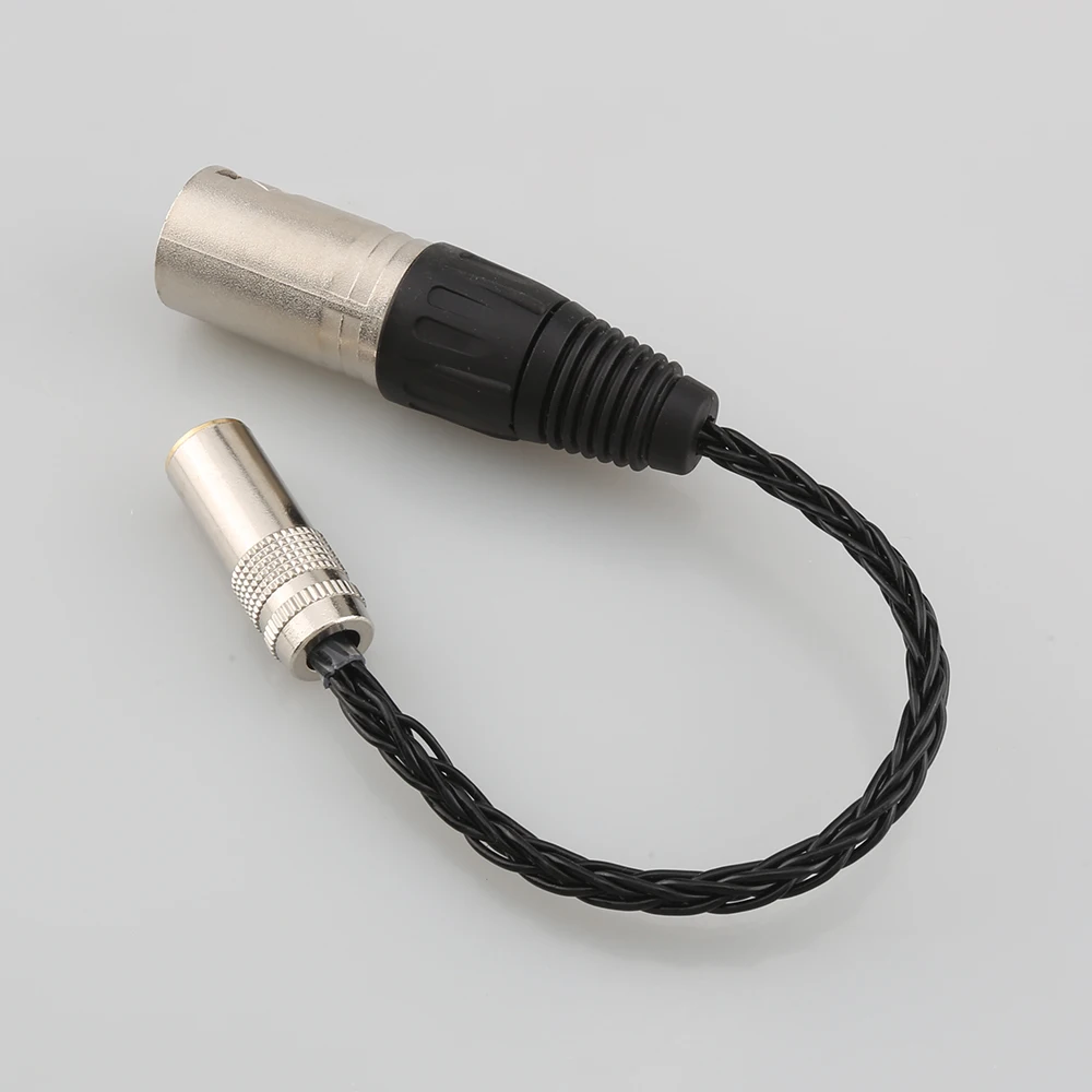 Кабель-переходник Hi-Fi 7N OCC 4 мм (гнездо) на 4-контактный XLR сбалансированный штекер