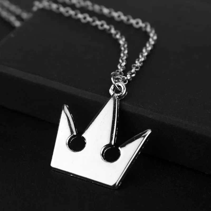 Ожерелье с подвеской в виде короны и сердца | Украшения аксессуары