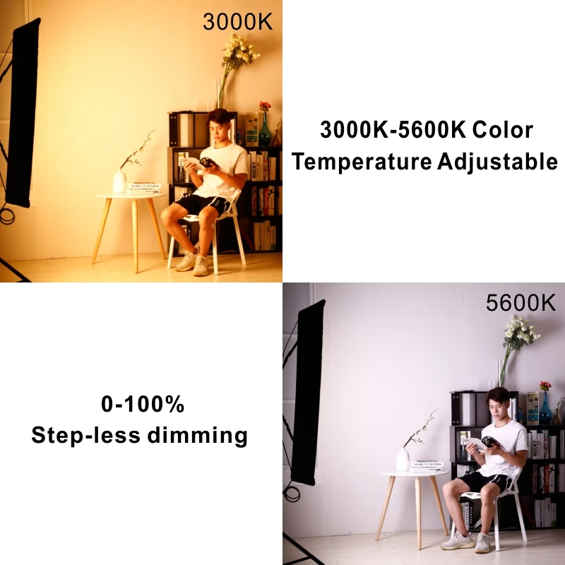 Falcon Eyes 4x2ft 300W LED Fotografia Camera Flexible Light Waterproof Continuous For Dslr Video Lighting Studio Photo RX-48TDX |