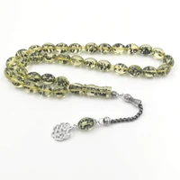 tasbih green sesame resin 33prayer beads muslim bracelet arabic gift islamic accessories jewelry turkey fashion misbaha