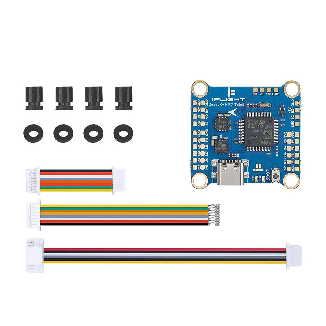 IFlight sucex D F7 TwinG Stack с контроллером полета TwinG/sucex 50A 2 6S BLHeli_32 4 в 1 ESC для системы HD