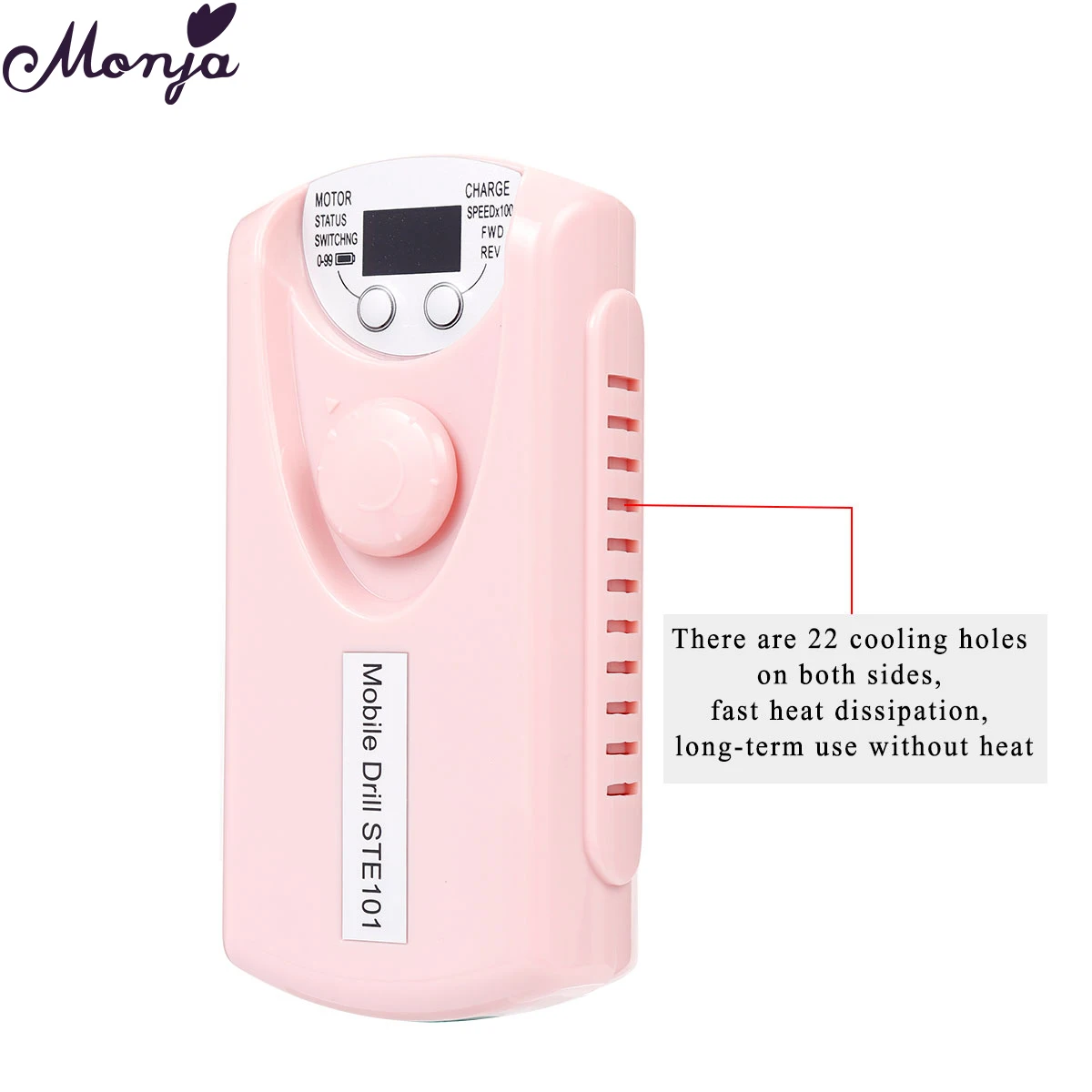 Monja 30000 об./мин портативный сверлильный станок для дизайна ногтей перезаряжаемый