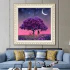 5D DIY алмазная живопись дерево в лунном свете Стразы фото Алмазная вышивка продажи пейзаж брильянтовая пустыни