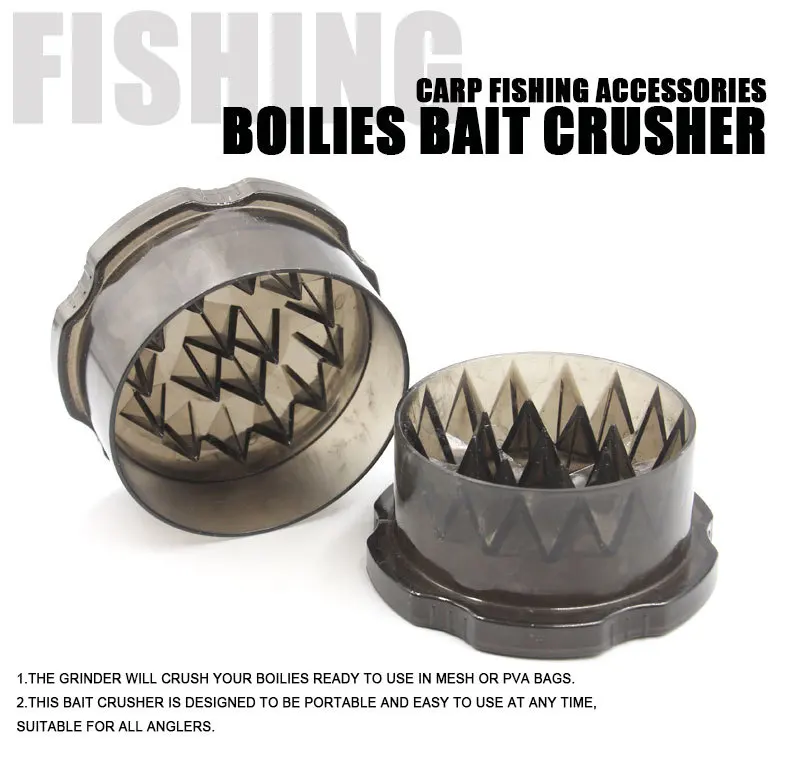 

PRO BEROS Fishing Tackle Boilie Pellets Crusher Steel Bait Making Tool Barbel PVA Bait Lure Crusher Grinder Carp Accessories