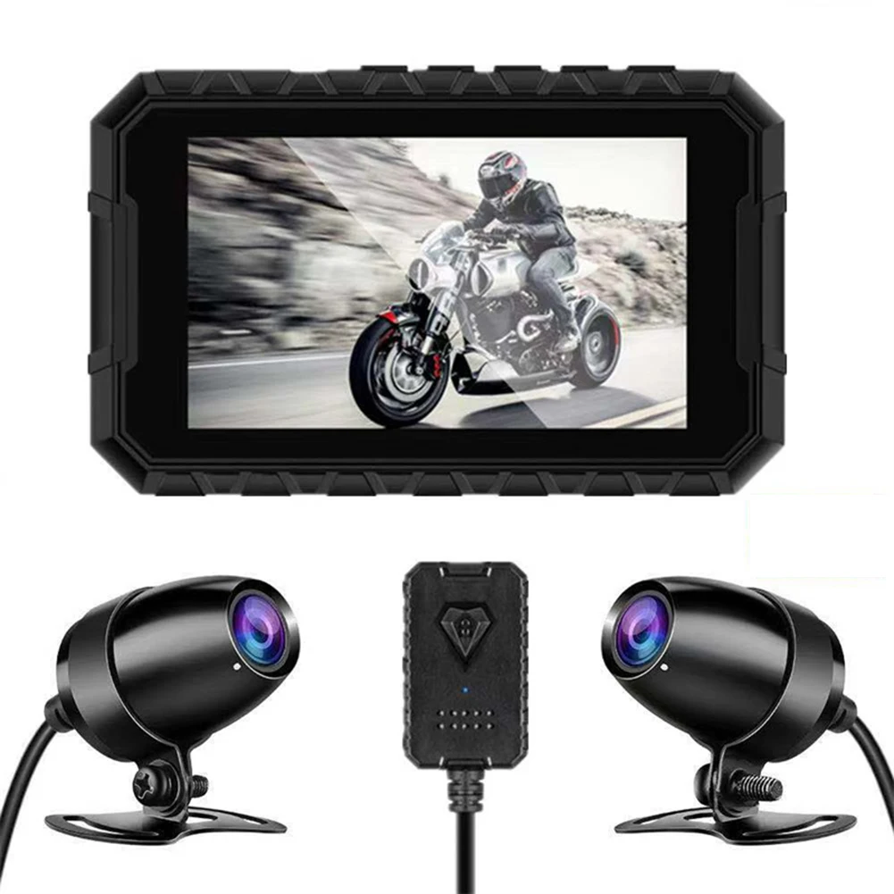 

S5 1080P G-сенсор мотоциклетная камера ночного видения с двумя объективами камера рекордер Автозапуск автоматическая запись