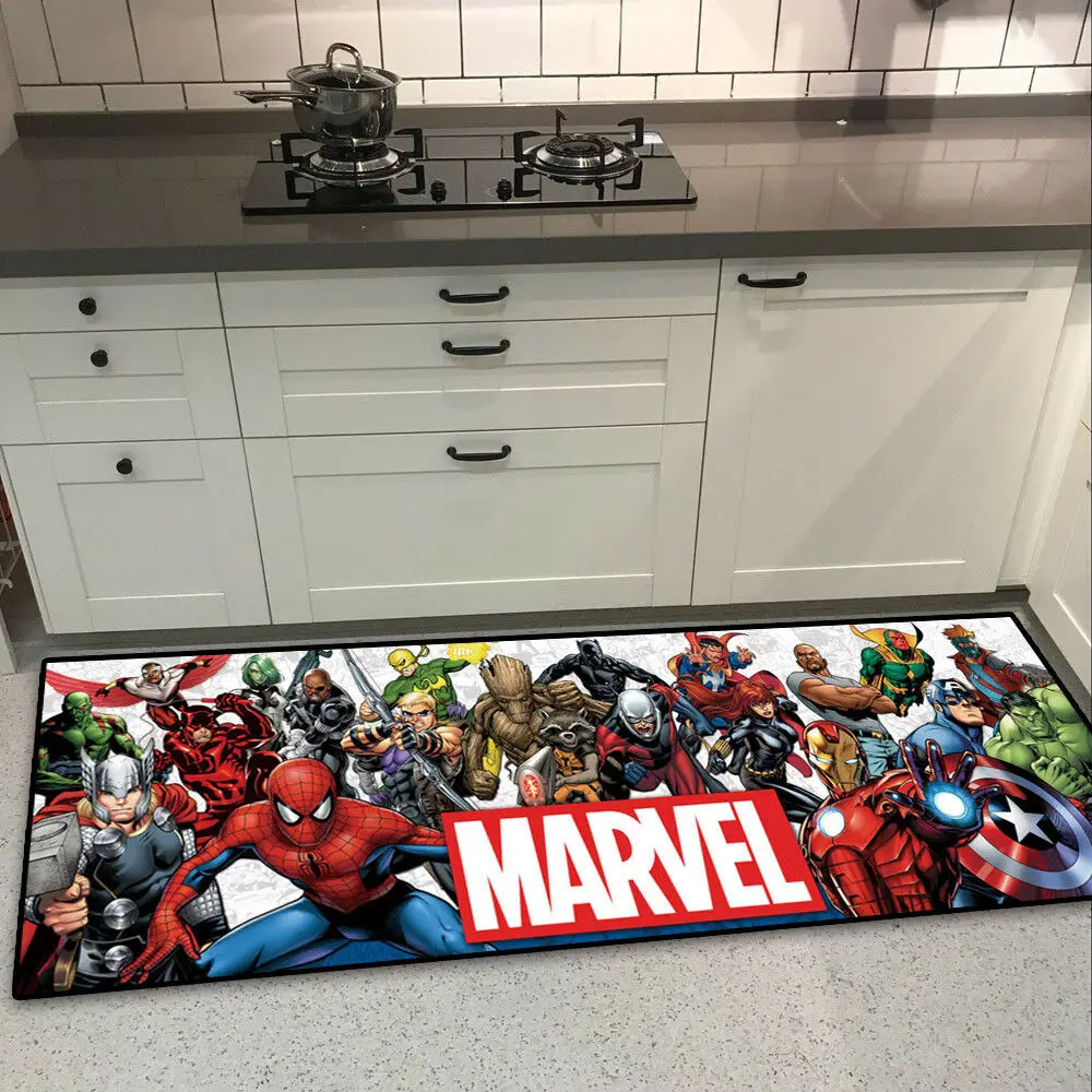 Аниме Мстители Marvel команда Капитан Америка напольный коврик дверной коврик длинный коврик ковер для комнаты кухни дома сада нескользящий дверной коврик - Цвет: Style 2