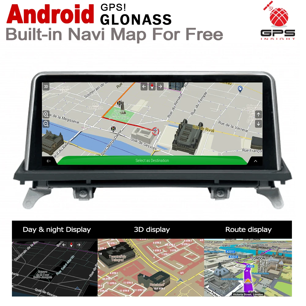 Экран стерео Android 7 0 UP Автомобильная GPS-карта для BMW X5 X6 E70 E71 2011 2012 2013 2014 CIC