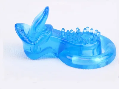 Гибкие Вибрирующие Кольца для пениса Стимулятор клитора вибратор с двойным