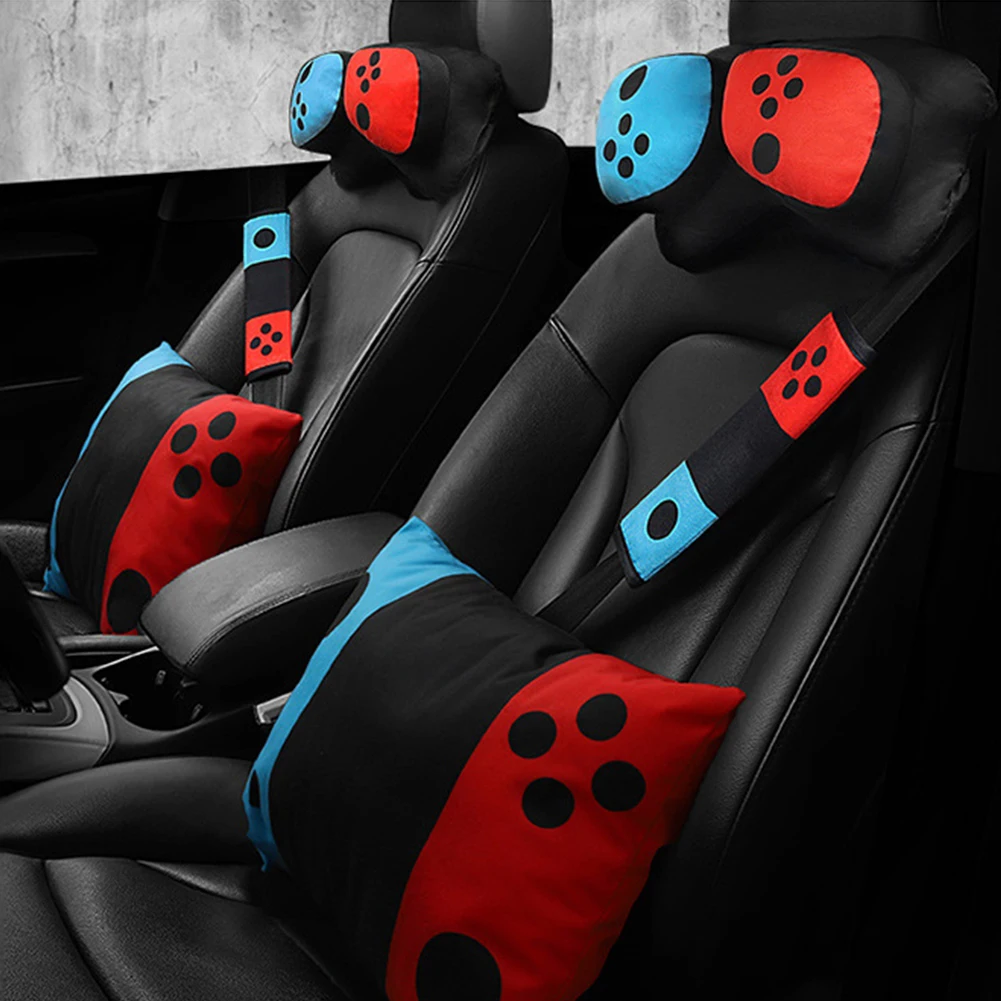 Автомобильная подушка подголовник удобная мягкая легко моющаяся для