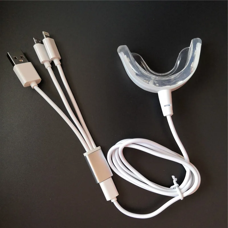 Портативный отбеливатель зубов Фотон устройство для прорезывания 4 USB