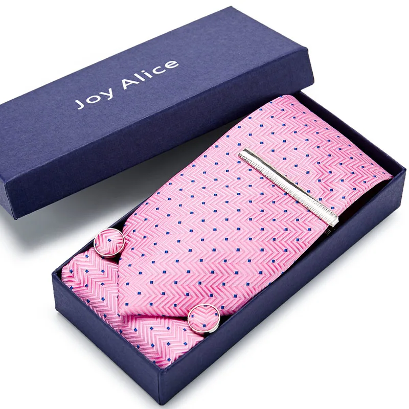 

Gift Box men ties set Extra Long Size 145cm*8cm Necktie navy black floral Silk Jacquard Woven Neck Tie Suit Wedding Party