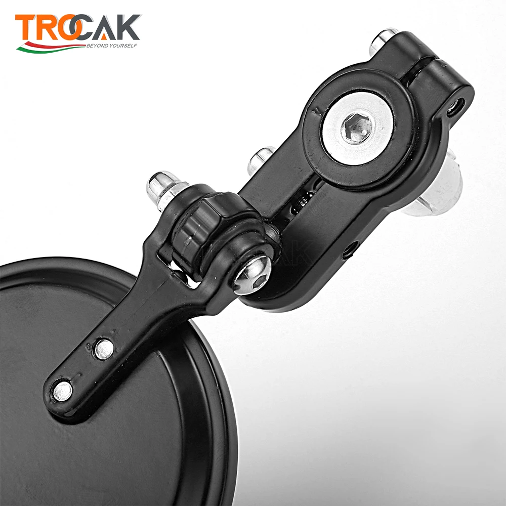 

22mm Universal Motorcycle Mirror Aluminum Black Handle Bar End Rearview Side Mirrors Motor Accessories