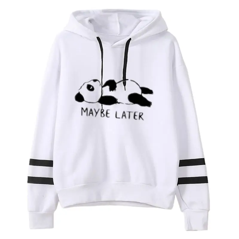 Autumn Winter Women Hoodies Teenagers Casual Printed Panda Long Sleeve Pullover Sweatshirts Fashion Young Girl Cute Hooded Tops