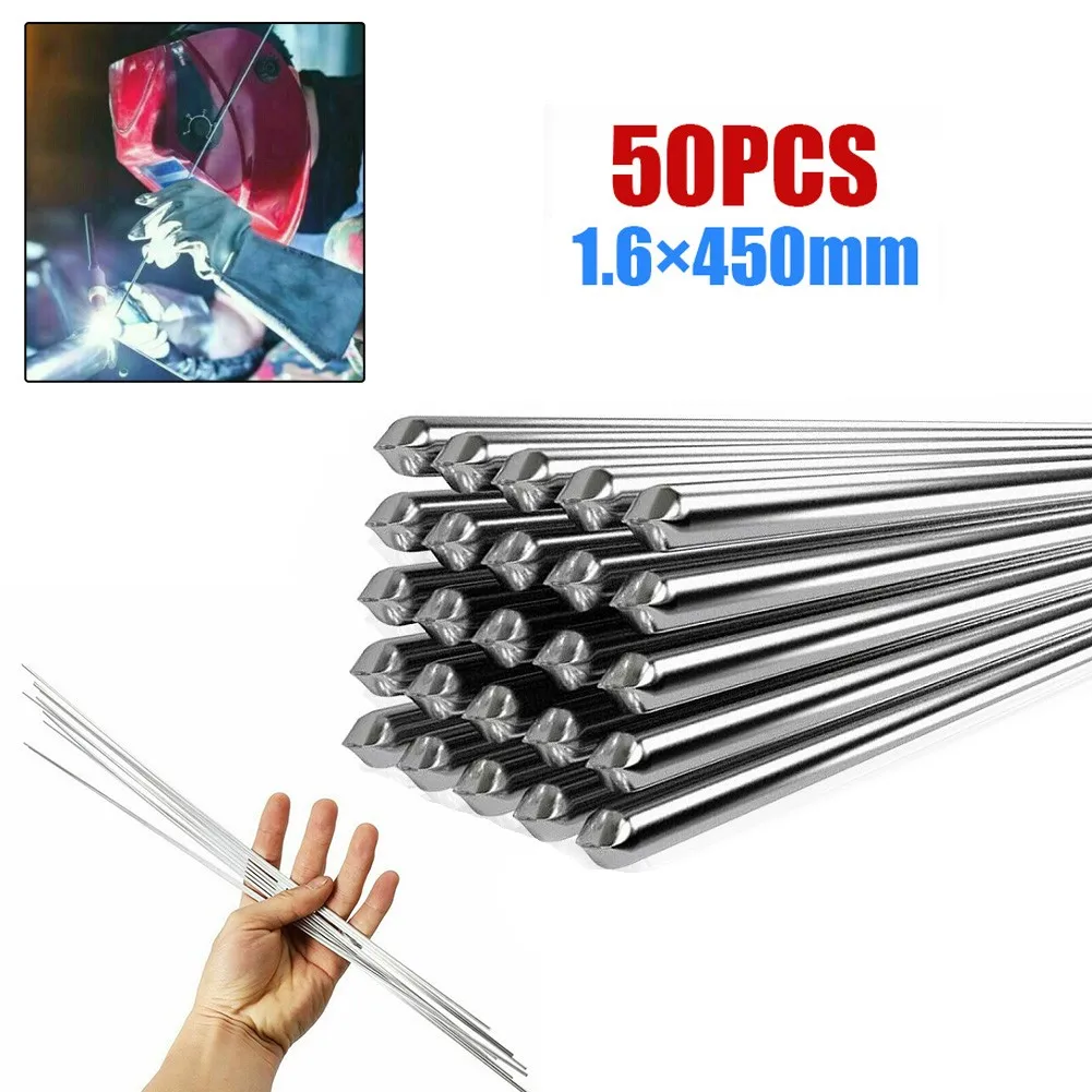 

50pcs Aluminium Welding Rods Low Temperature Wire Brazing Rod Solder Rod Welding Wire Flux Cored Soldering Rod 1.6x450mm