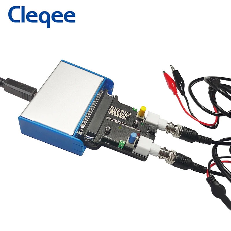 Cleqee SIG852 Signal Generator 30K Bandwidth USB  Arbitrary Waveform Generator/AWG Function Meter 2-Channel 70K Sampling Rate