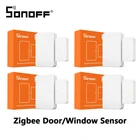 Интеллектуальный выключатель света SONOFF SNZB-04 ZigBee Smart Двери, окна Сенсор оповещение работает с SONOFF ZigBee мост беспроводного доступа в Интернет для Alexa Google Home