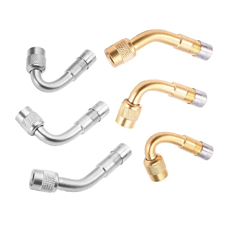 

45/90/135 Degree Angle Brass Air Tyre Valve Schrader Valve Stem With Extension Adapter for Auto Truck Motorcycle Car Accesspries