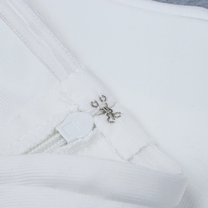 INDRESSME новые модные женские вечерние белые платья без рукавов для клуба, сексуальное простое Бандажное мини облегающее платье без бретелек с разрезом