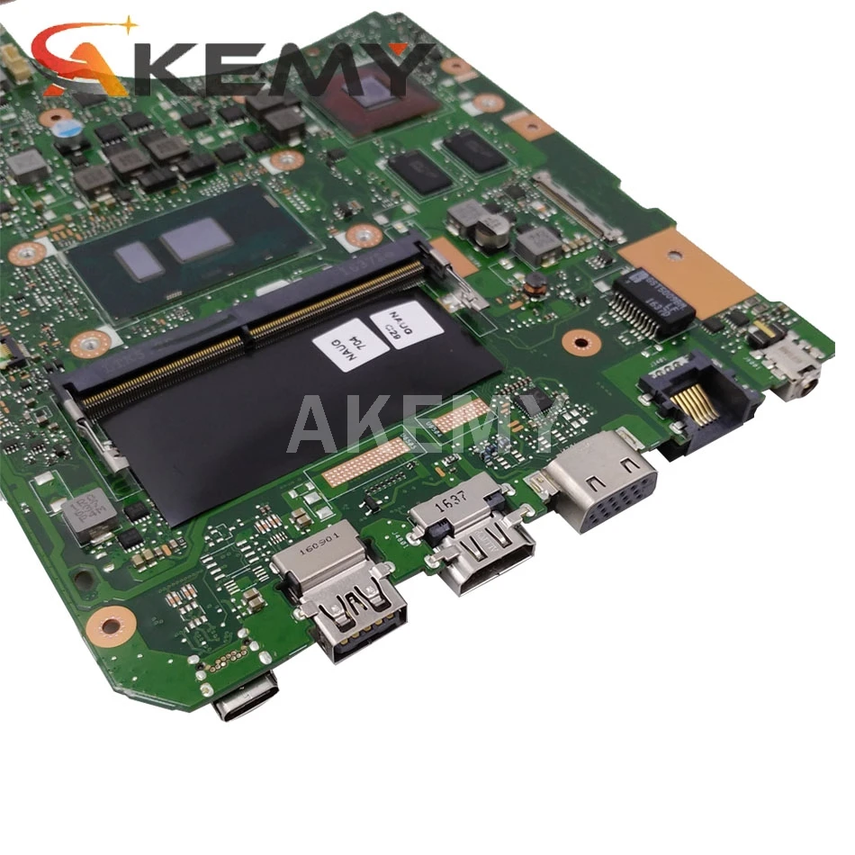 Online Akemy X556UQK Motherboard Für Asus X556UV X556UQ X556UQK X556UVK Laptop Motherboard 4GB RAM I7-7500U CPU GT940M-2G Test Ok