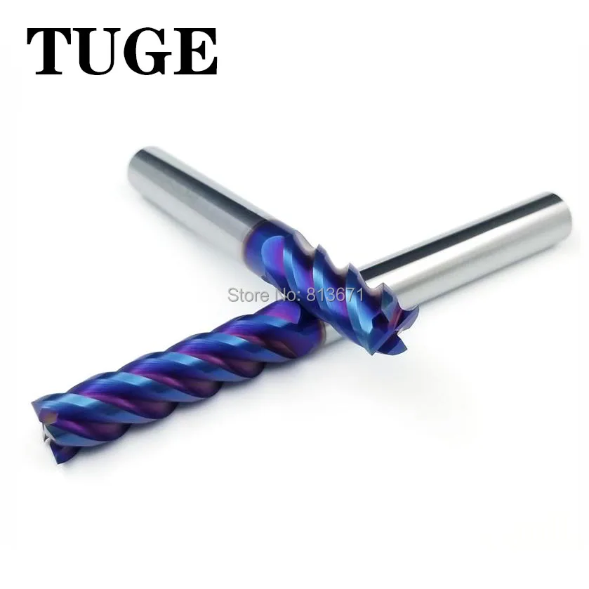 Высокоскоростной режущий станок с ЧПУ HRC65 HEC62 Вольфрамовая сталь 4 фрезы