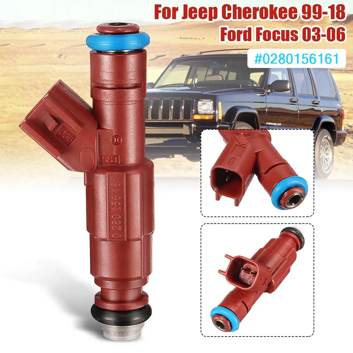 #0280156161 новый топливный инжектор Замена для Ford/Focus/Jeep/Cherokee 1999 2000 2001 2002 2003 2004 2005 2006 2007