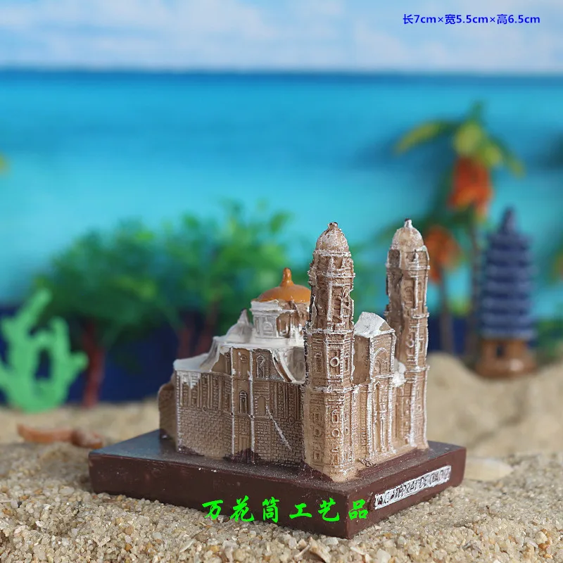 

Churches, castles, various buildings, sand, psychological sand table accessories, resin Decoration