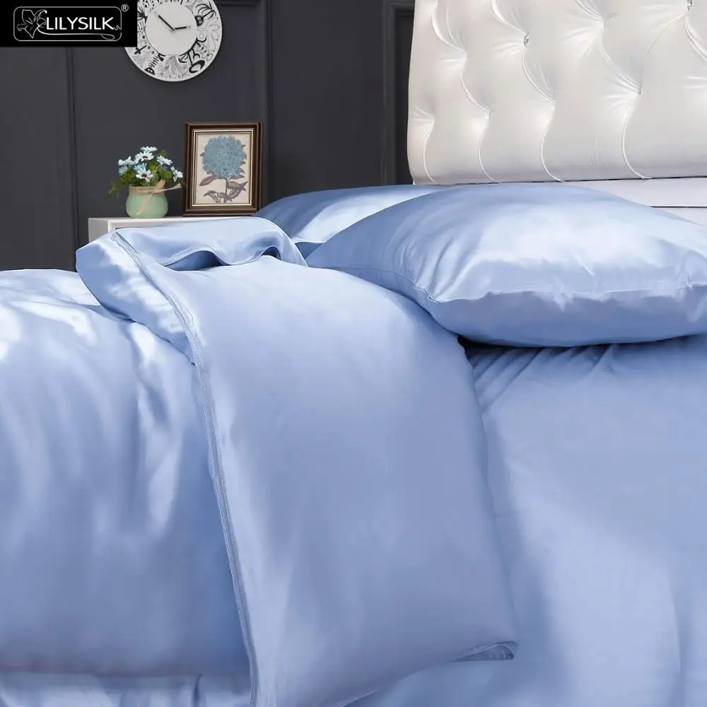 LilySilk пододеяльник шелк 100 чистый натуральный тутовидный 19 momme бесшовный