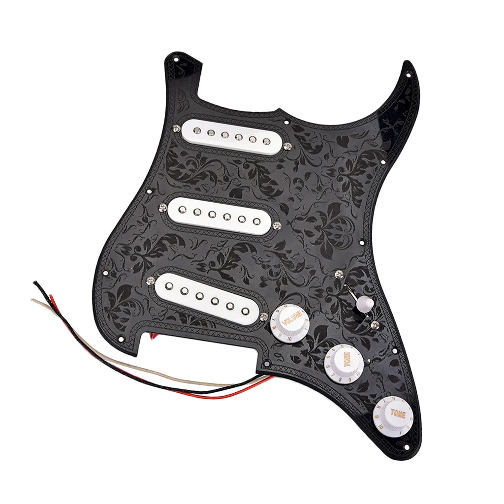 3-слойная SSS предварительно загруженная Накладка электрогитары Humbucker части