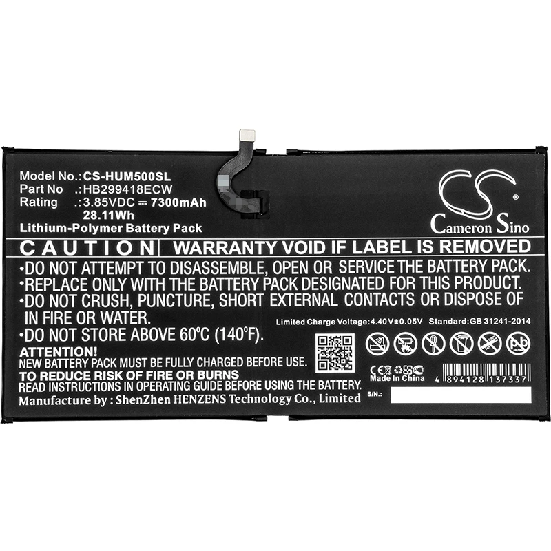 Кэмерон китайско 7300 мАч батарея для Huawei CMR AL09 AL19 W109 W19 MediaPad M5 10 8 HB299418ECW|Батареи MP3/MP4
