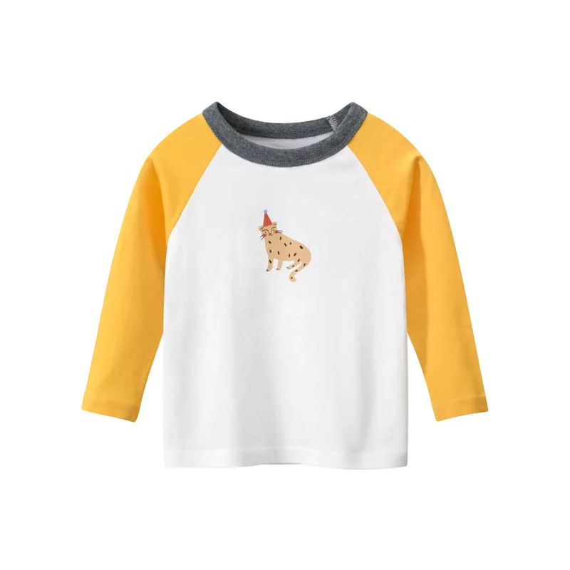 

27kids Korean children's wear 2021 autumn new children's underpants boys' long sleeve T-shirt