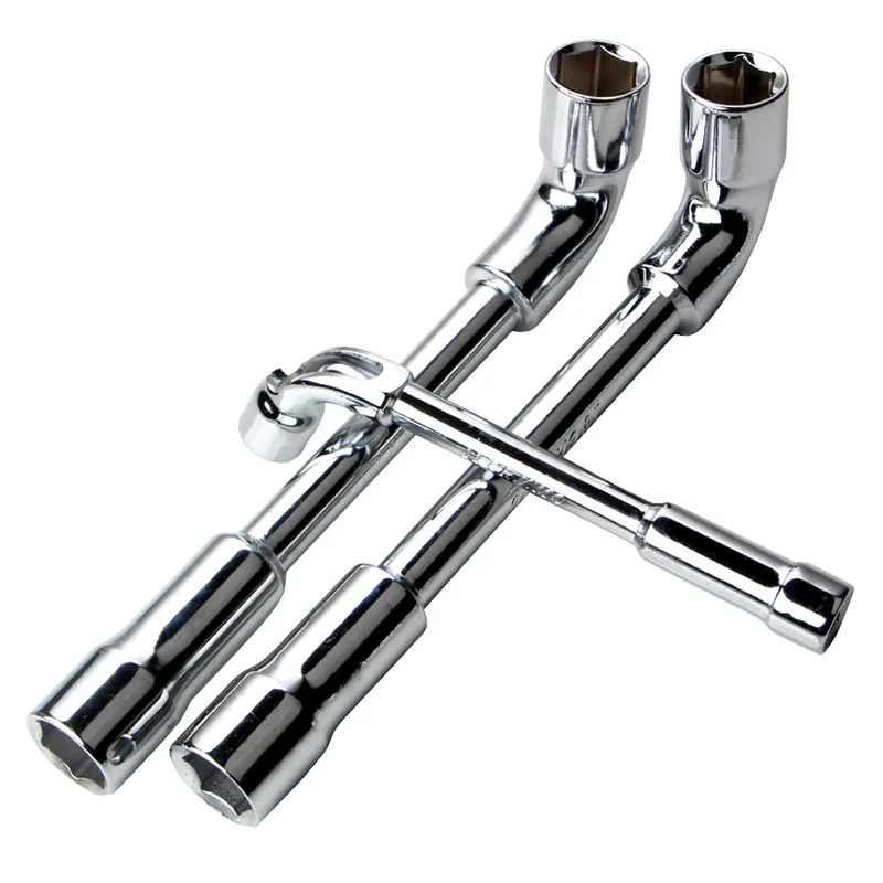 

6-19mm Chrome Vanadium Outer Hexagon Spanner L Type Double Head Steel Wrench Tool New Hand Household Auto Repair Hardware Tools