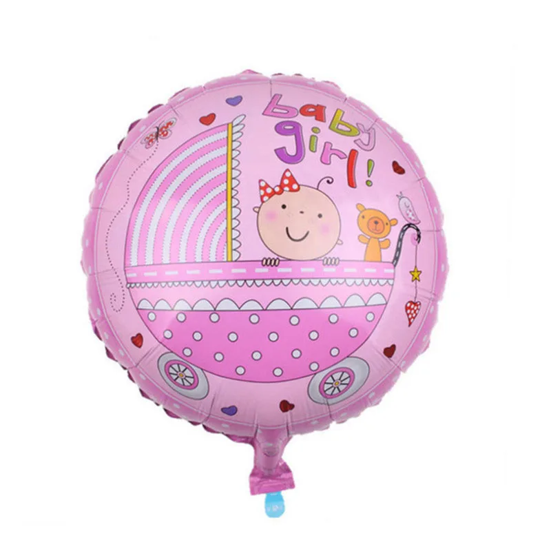 G06 18-дюймовый Baby Shower Пол раскрыть Фольга воздушный шар Дети 1st День рождения Фольга воздушные шары для мальчиков и девочек, в первую очередь предметы для украшения дня рождения - Цвет: G06