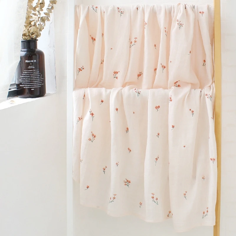 

120x120cm Baby Muslin Blanket Stroller Cover Soft 2 Layers Gauze Bedding Infant Newborn Swaddle Wrap Sleepsack