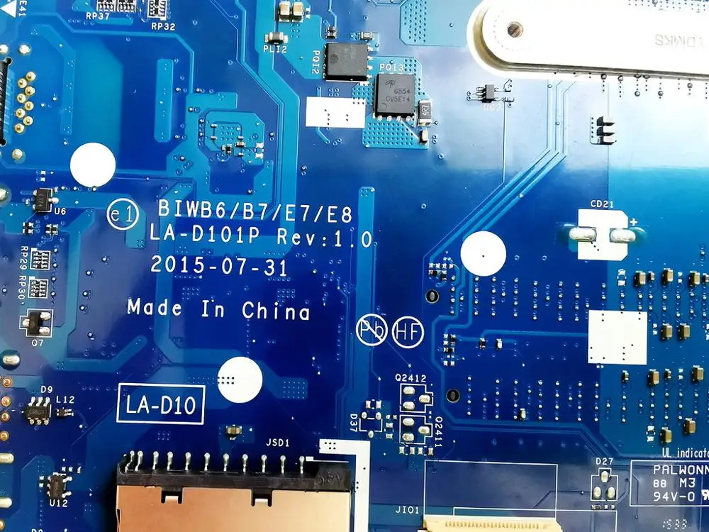 Оригинальный Для Lenovo B51-80 Материнская плата ноутбука I5-6200U R5 M330 1 ГБ BIWB6B7 E7E8 LA-D101P