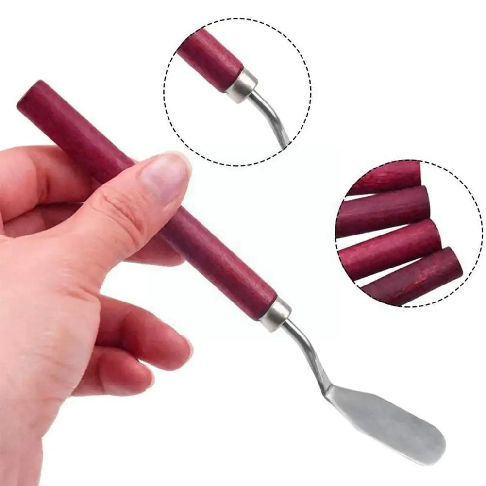 

Скребок для масляной живописи, стальные лезвия, шпатель для гуаши, палитра, картина, Деревянное Масло, бритва, ручка для пастели, нож H2a9