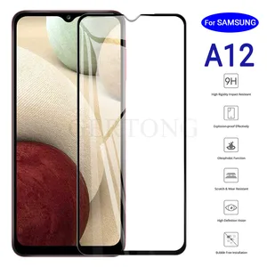 Tempered Glass for Samsung Galaxy A12 Screen Protector on for samsung A12 glass Touch Sensitive Case in India