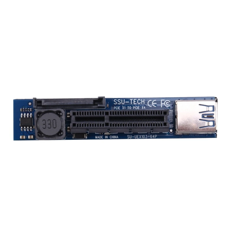 

Mini PCIE to PCI-E X4 Slot Riser Card Port Adapter with 60CM USB3.0 Extension Cable PCI Express Riser Card PCIE Extender