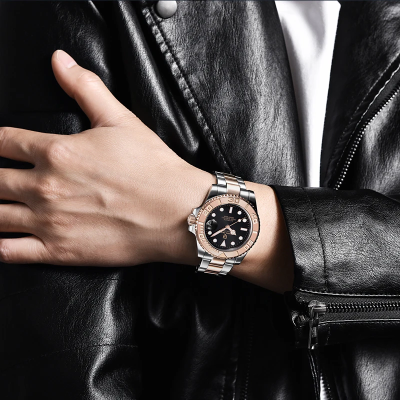 Часы наручные PAGANI Мужские автоматические дизайнерские механические деловые с