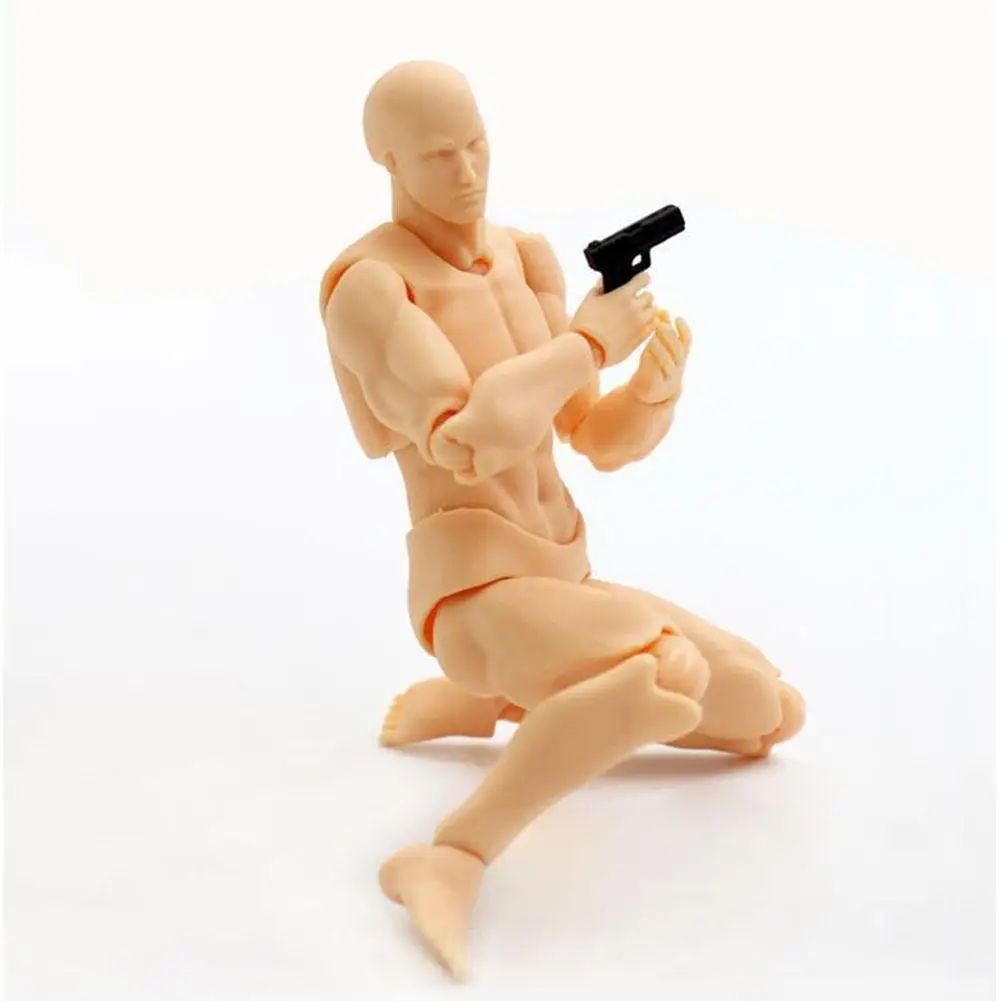 

Male Female Movable Body Action Figure Toy Model Draw Art 1 Artist 13cm Draw Painting Figure Sketch Mannequin Anime Set E0O0
